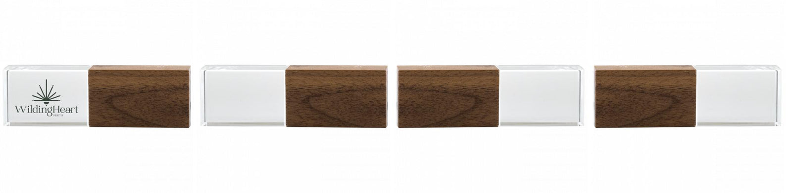 Crystal USB with Maple or Walnut Wood Lid The Photographer's Toolbox PD Custom Product  The Photographer's Toolbox