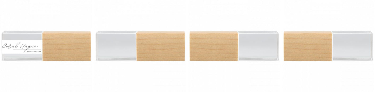 Crystal USB with Maple or Walnut Wood Lid The Photographer's Toolbox PD Custom Product  The Photographer's Toolbox