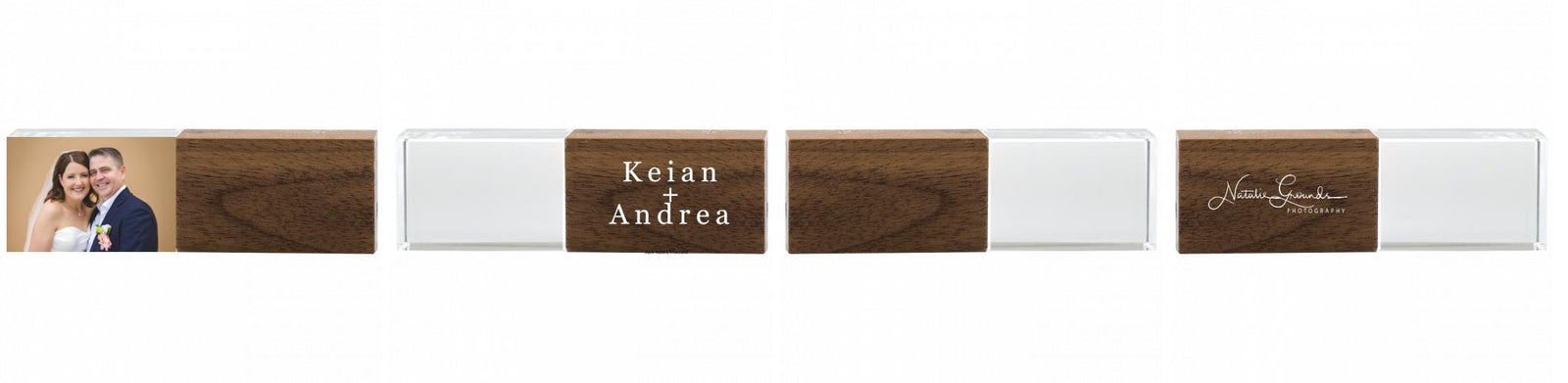 Crystal USB with Maple or Walnut Wood Lid The Photographer's Toolbox PD Custom Product  The Photographer's Toolbox