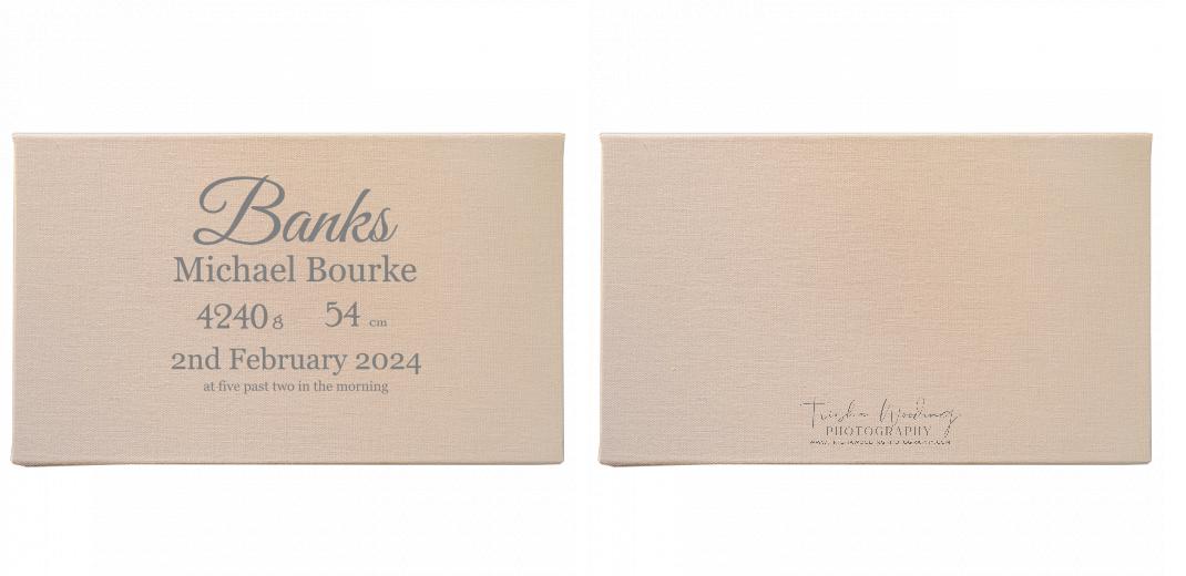 Fabric Print Box With 2 Areas - Can hold 6x4″ & 7x5″ photos. The Photographer's Toolbox PD Custom Product  The Photographer's Toolbox