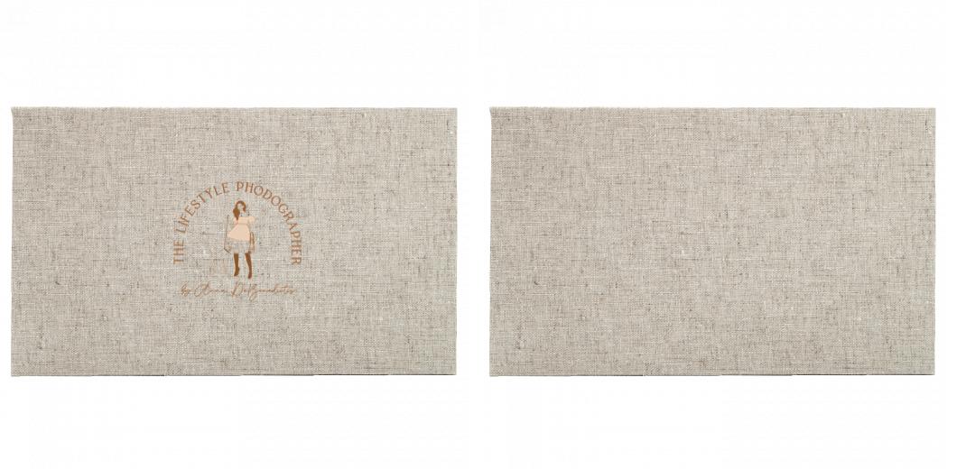 Fabric Print Box With 2 Areas - Can hold 6x4″ & 7x5″ photos. The Photographer's Toolbox PD Custom Product  The Photographer's Toolbox