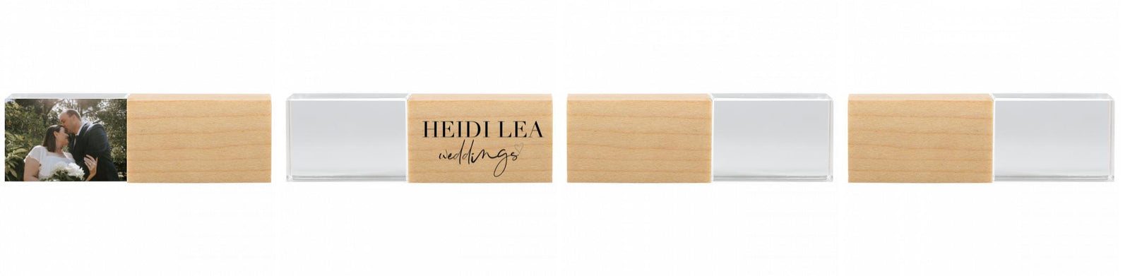 Crystal USB with Maple or Walnut Wood Lid The Photographer's Toolbox PD Custom Product  The Photographer's Toolbox