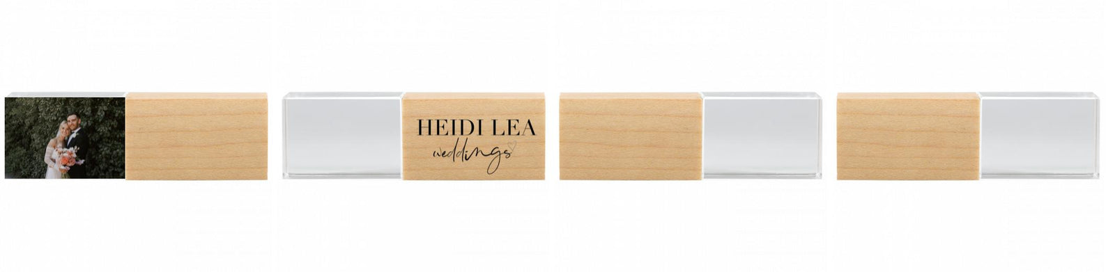 Crystal USB with Maple or Walnut Wood Lid The Photographer's Toolbox PD Custom Product  The Photographer's Toolbox