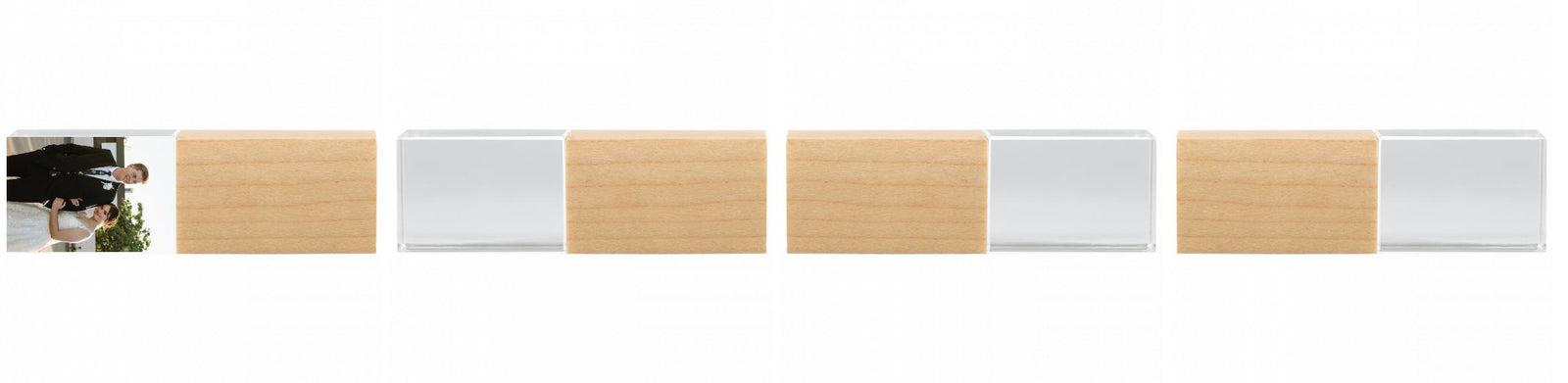 Crystal USB with Maple or Walnut Wood Lid The Photographer's Toolbox PD Custom Product  The Photographer's Toolbox