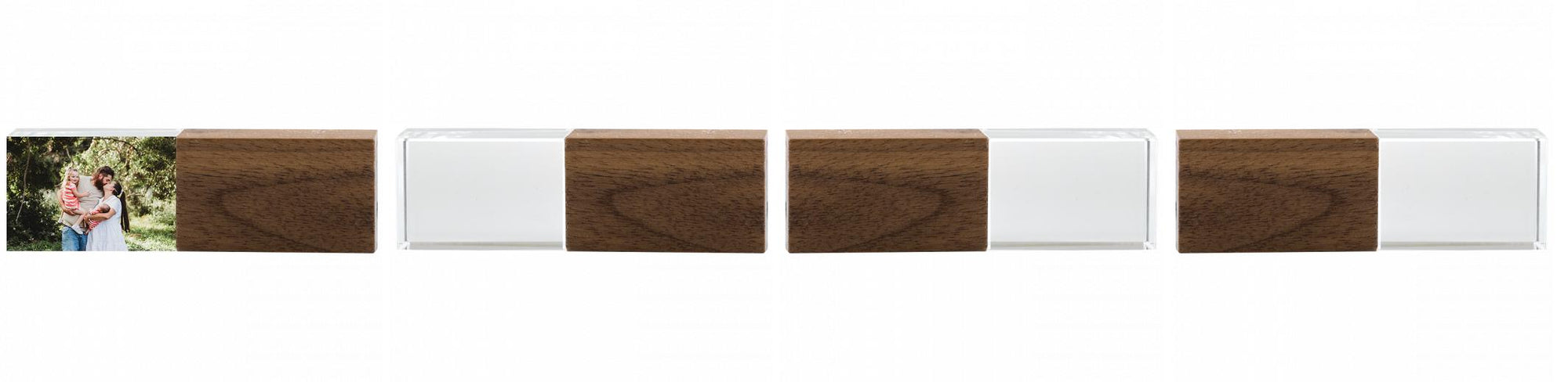 Crystal USB with Maple or Walnut Wood Lid The Photographer's Toolbox PD Custom Product  The Photographer's Toolbox