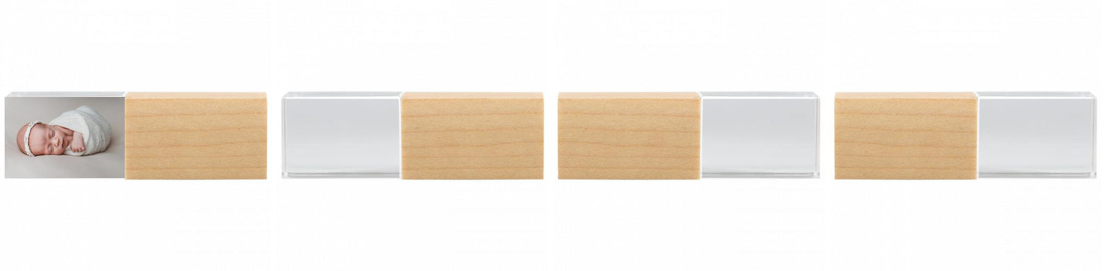 Crystal USB with Maple or Walnut Wood Lid The Photographer's Toolbox PD Custom Product  The Photographer's Toolbox