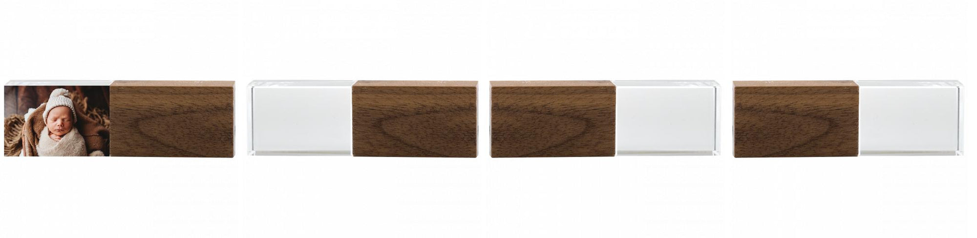 Crystal USB with Maple or Walnut Wood Lid The Photographer's Toolbox PD Custom Product  The Photographer's Toolbox
