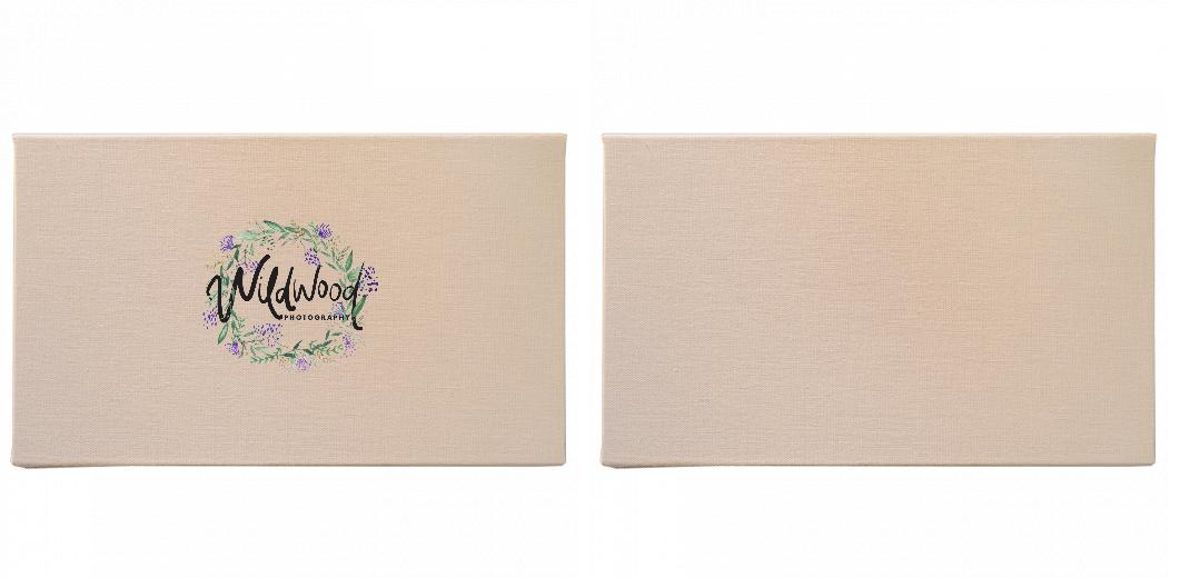 Fabric Print Box With 2 Areas - Can hold 6x4″ & 7x5″ photos. The Photographer's Toolbox PD Custom Product  The Photographer's Toolbox