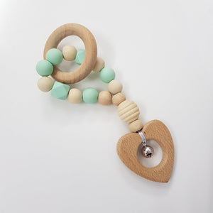 <strong> 30% off </strong> Teething Rattle With Silicone Beads &amp; Beechwood The Photographer's Toolbox Teether 14.00 The Photographer's Toolbox