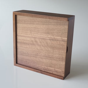 Wooden Photo Box: 7x5 inch - Square 'Walnut' (EMPTY - Photo lid is an optional extra). The Photographer's Toolbox Boxes 67.00 The Photographer's Toolbox