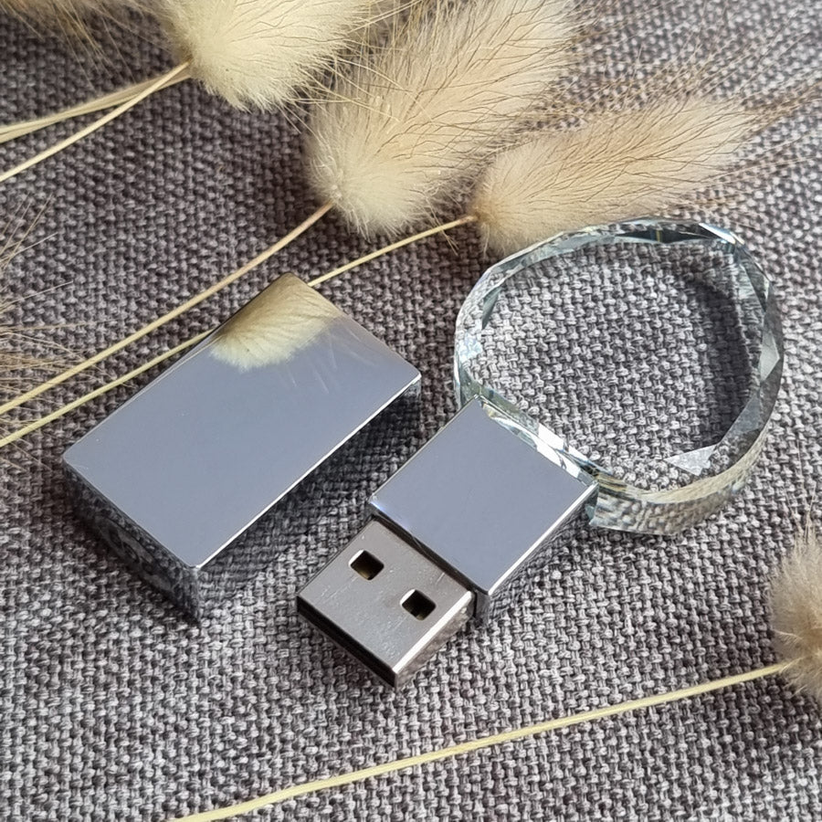 Glass Heart USB The Photographer's Toolbox PD Custom Product 28.00 The Photographer's Toolbox