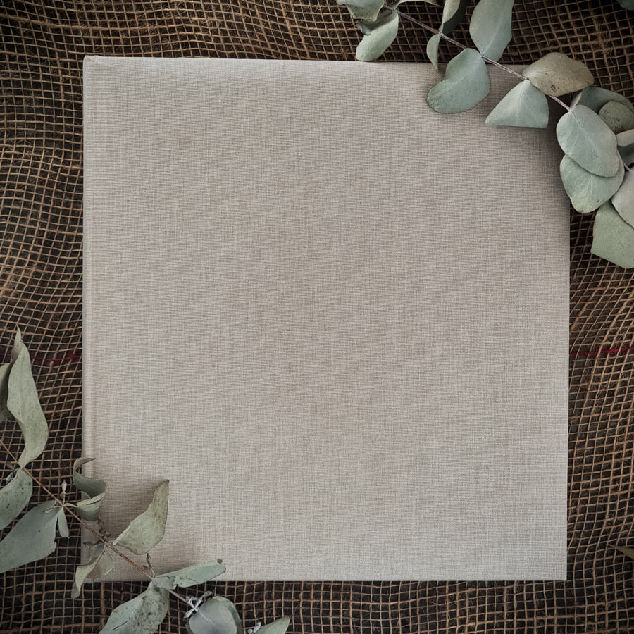 Dry Mount Photo Album - Tan Linen: 30 pages (60 Sides)