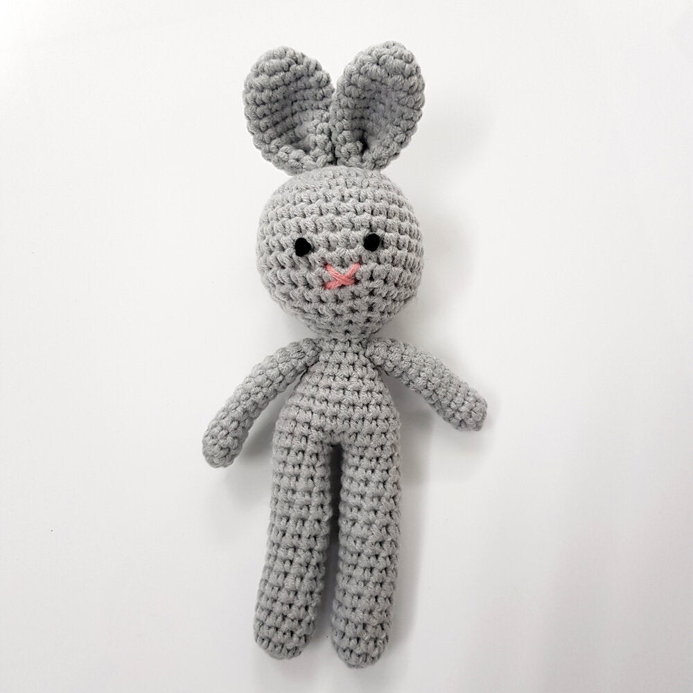 Cute little Crochet Bunnies are such a sweet gift idea or addition to a photographer's newborn collection or package.
