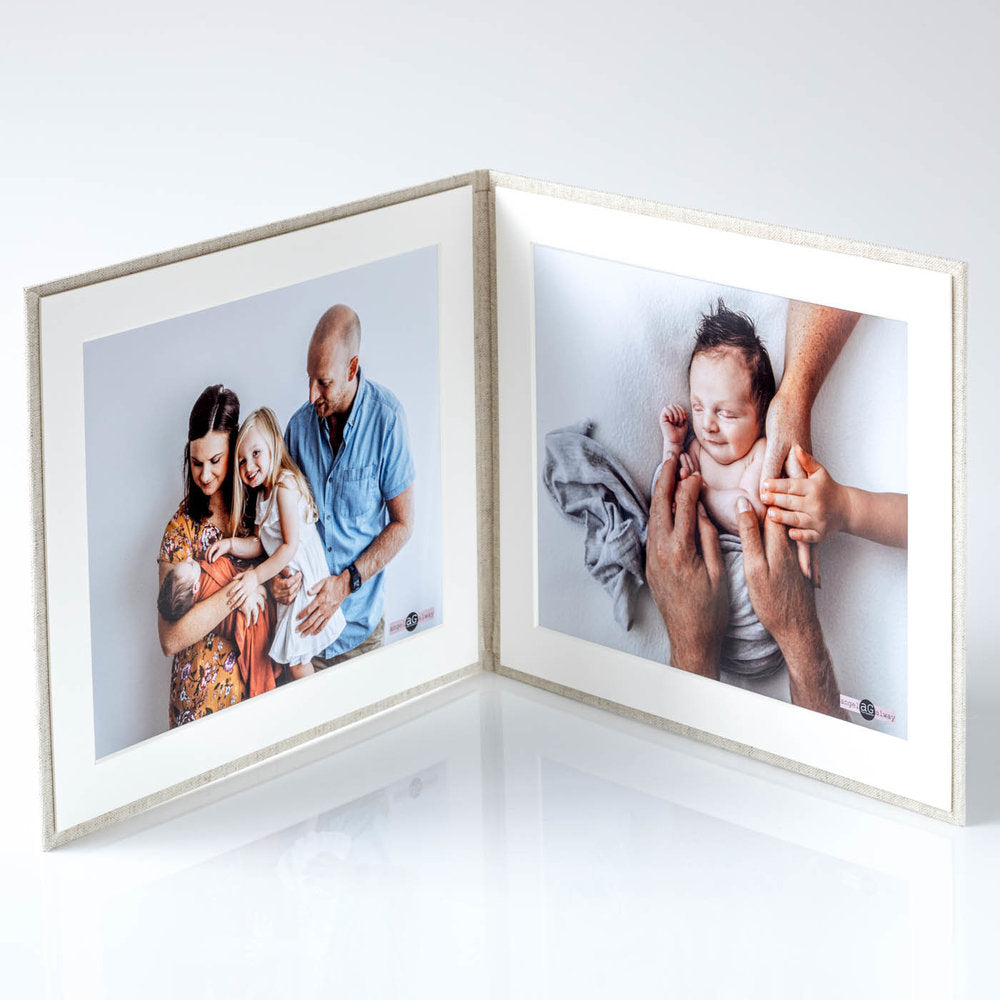 Photo Display Frames are like mini photo albums that hold two. Use our "Personalise Your Product" software to create your unique cover design.They are designed to be displayed and are ideal for family, school, and wedding photos. Perfect Unique Gift Idea!