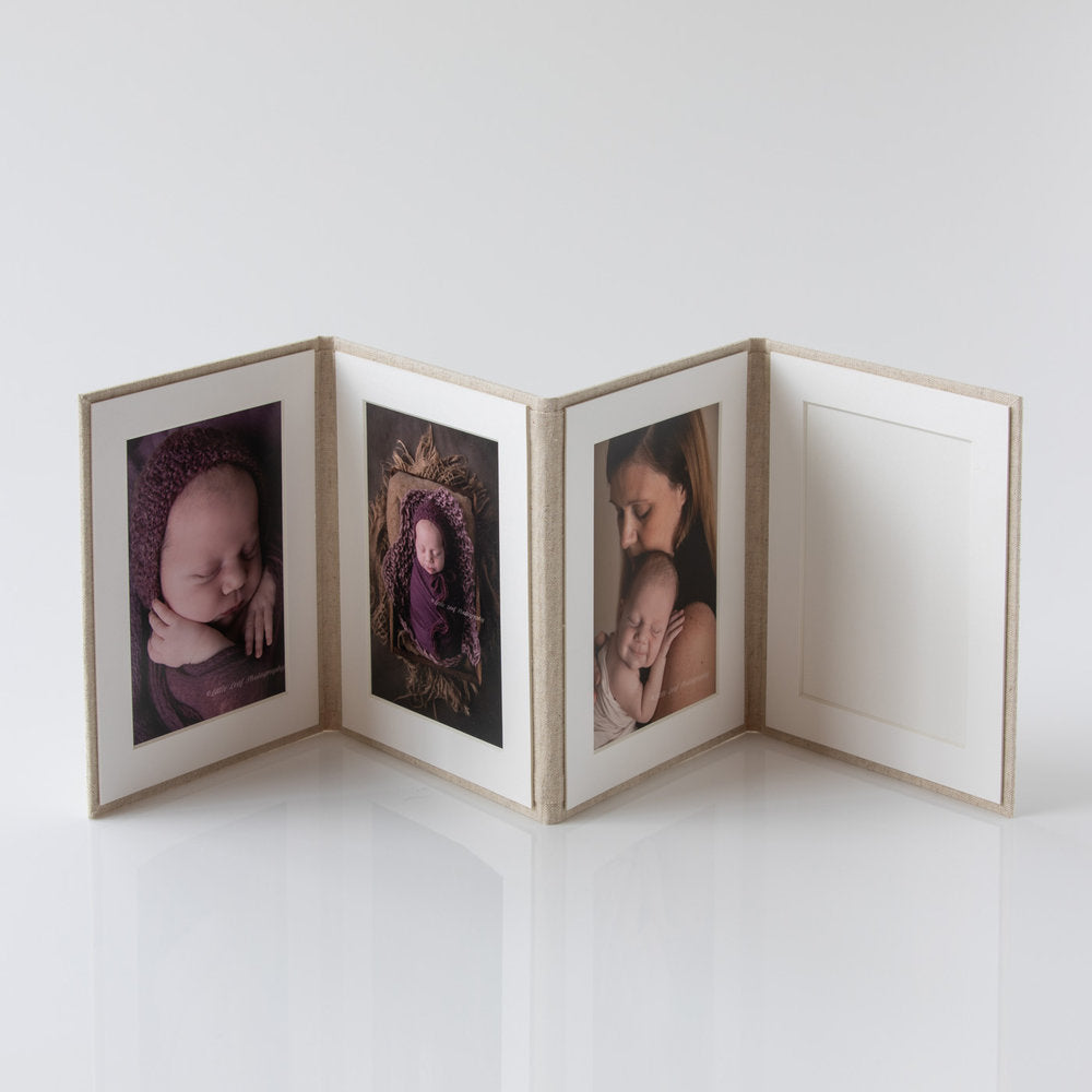 Photo Display Frames are like mini photo albums that hold four. Use our "Personalise Your Product" software to create your unique cover design.They are designed to be displayed and are ideal for family, school, and wedding photos. Perfect Unique Gift Idea!

