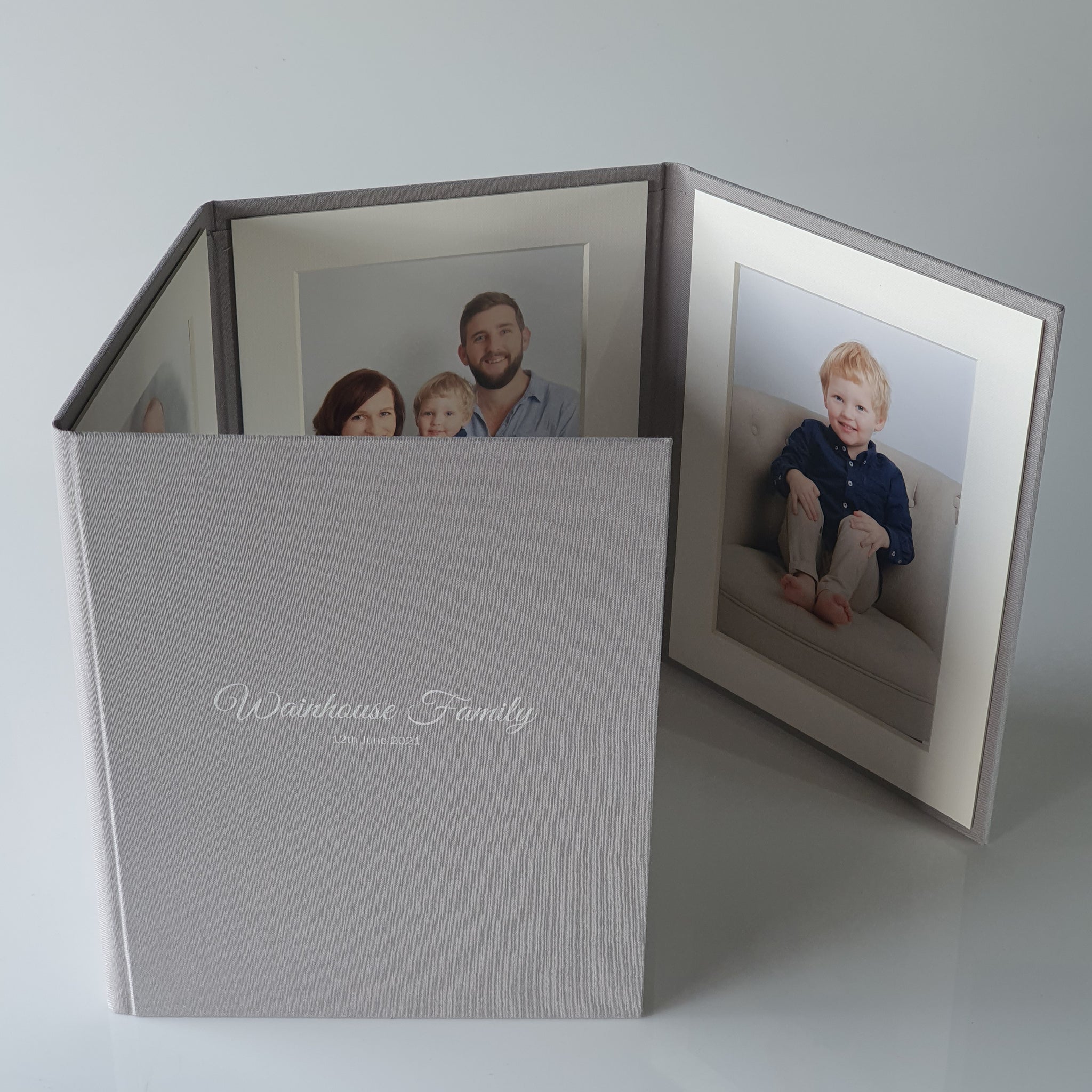 Photo Display Frames are like mini photo albums that hold four. Use our "Personalise Your Product" software to create your unique cover design.They are designed to be displayed and are ideal for family, school, and wedding photos. Perfect Unique Gift Idea!
