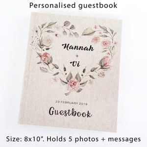 Wedding Guestbook:  8x10" with Five Photo Frame Mats + Five Blank Sides for messages. The Photographer's Toolbox Matted Albums 53.00 The Photographer's Toolbox