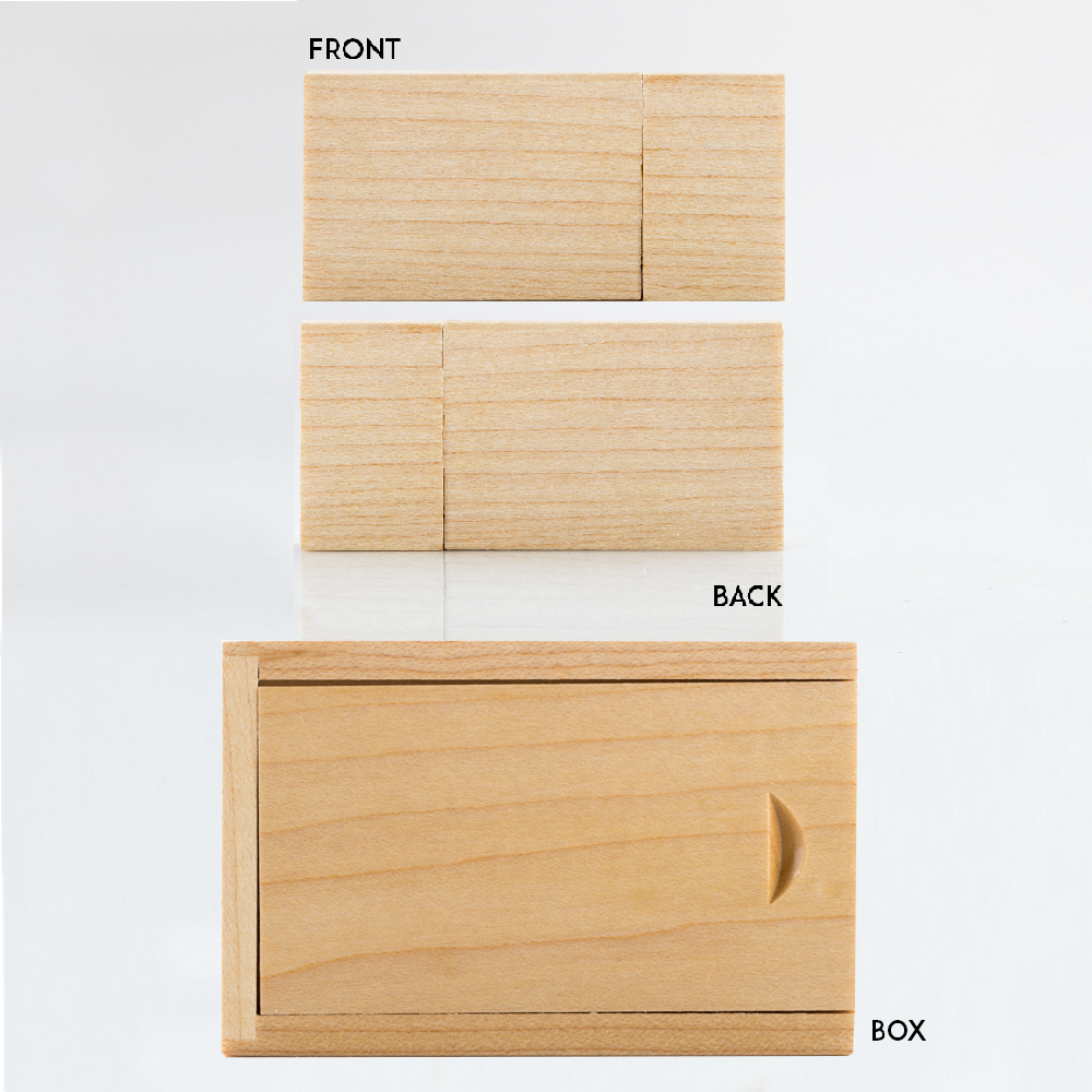 Rectangular Frame Usb Rectangle USB with slide top box - The Photographer's Toolbox