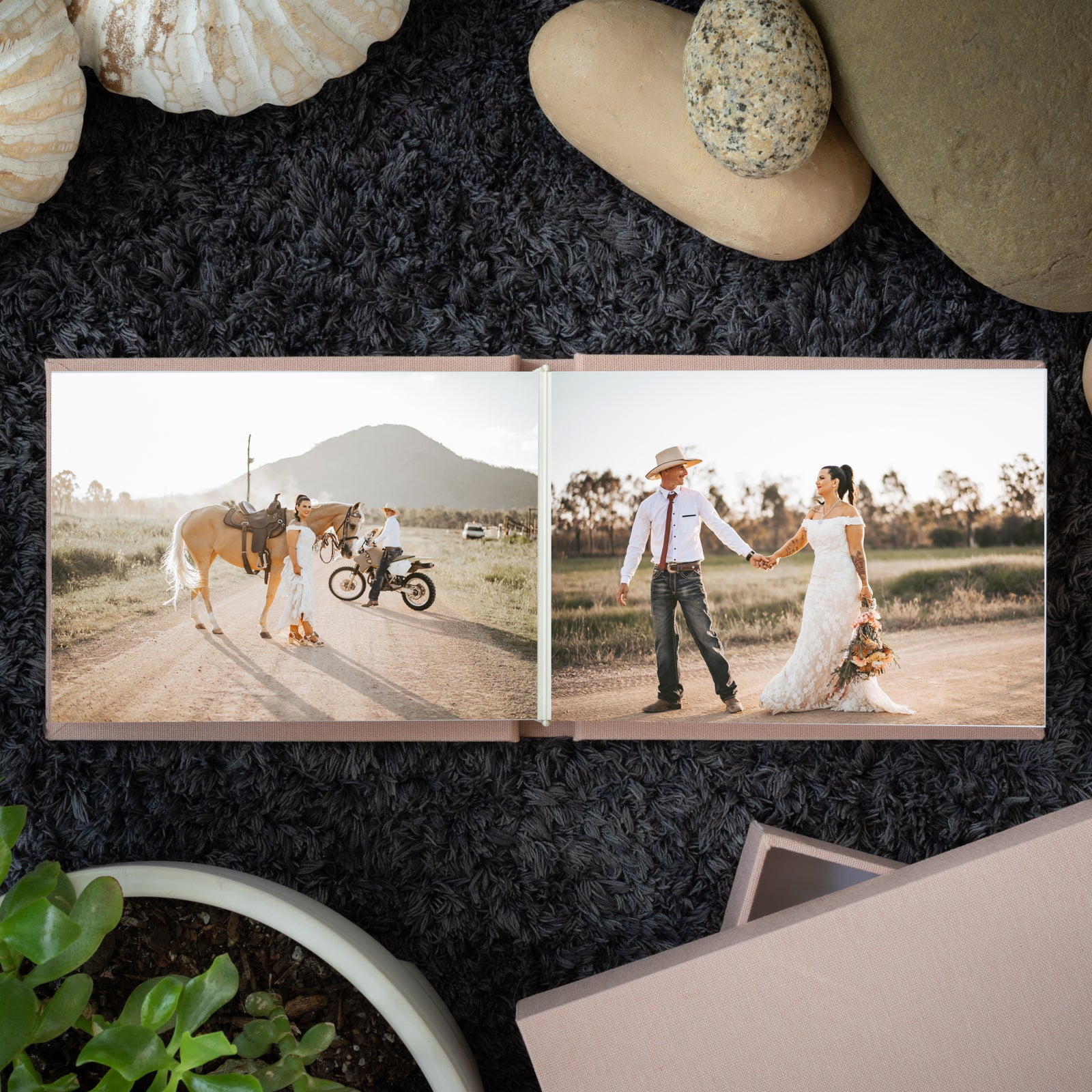Create Your Own Quality Lay Flat Album with a stunning personalised cover. They're easy to make yourself, or we can print your photos and assemble the album for you.