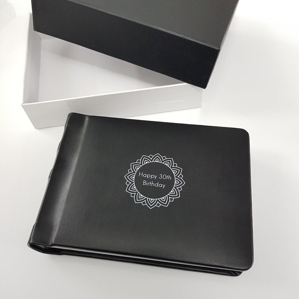 Create Your Own Personalised, Quality, 7x5 inch Classic Black Albums. They're easy to make yourself, or we can print your photos and assemble the album for you.
