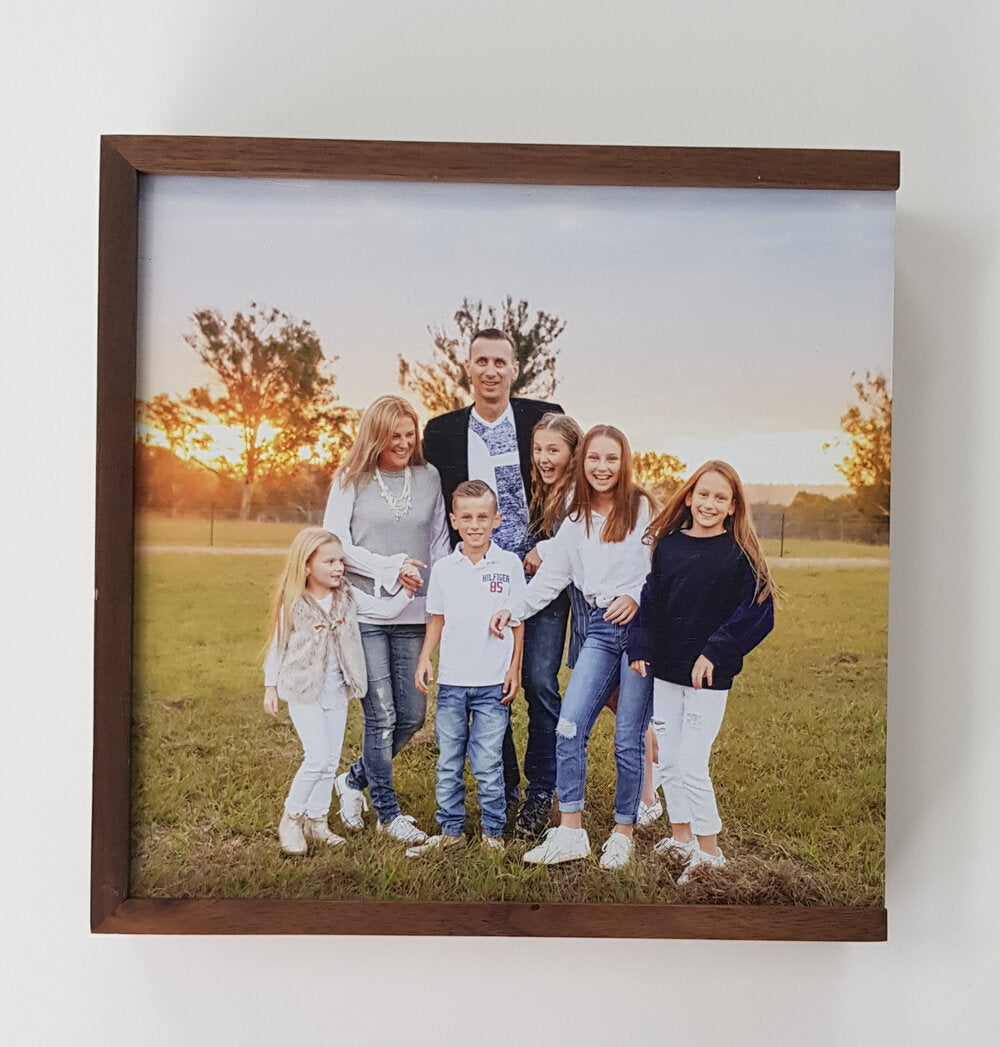 Wooden Photo Box:  6x4 inch - Square 'Walnut'  (Photo lid is an optional extra) The Photographer's Toolbox Boxes 46.00 The Photographer's Toolbox