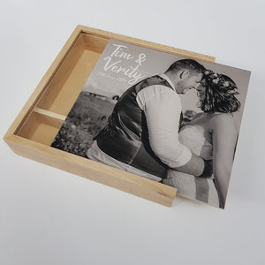 Wooden Photo Box: 6x4" - Square 'Maple' (EMPTY - Photo lid is an optional extra) The Photographer's Toolbox Boxes 46.00 The Photographer's Toolbox