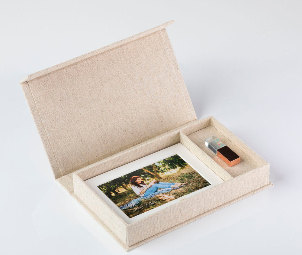Print Photo Box: With USB Area - 7x5 inch. - The Photographer's Toolbox