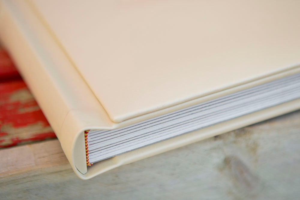 <strong>70% off  - FINAL STOCK</strong>  'Classic Flip Cover' Peel'n'Stick Photo Album - 5x7"- 20 photo - VERTICAL ivory The Photographer's Toolbox PD Custom Product 10.20 The Photographer's Toolbox