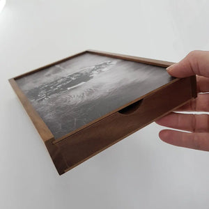 Wooden Photo Box: 7x5" 'Walnut' (EMPTY - Photo lid is an optional extra) The Photographer's Toolbox Boxes 56.00 The Photographer's Toolbox