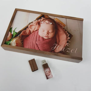 Wooden Photo Box: 7x5" 'Walnut' (EMPTY - Photo lid is an optional extra) The Photographer's Toolbox Boxes 56.00 The Photographer's Toolbox