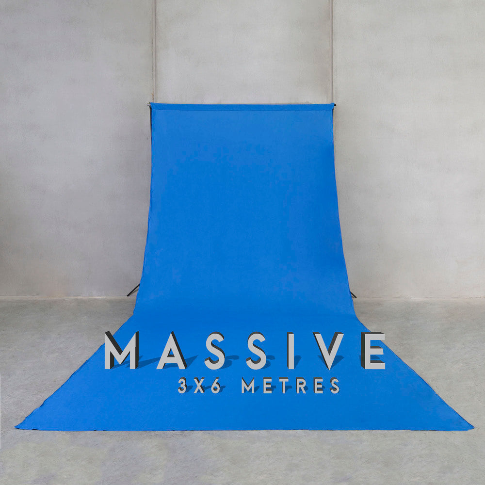 <strong> 50% off FINAL STOCK </strong> Photography Chromakey Backdrop: 3x6m 'solid colours' The Photographer's Toolbox Muslin Backdrop 37.50 The Photographer's Toolbox