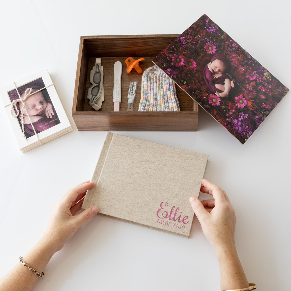 Wooden Memory Photo Box: 8x10 inch WALNUT (EMPTY - Photo lid is an optional extra). The Photographer's Toolbox PD Custom Product 77.00 The Photographer's Toolbox